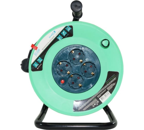 Изображение товара Удлинитель на катушке Jilion UK-4g-50m-Z с 4 евророзетками (с/з) 50м 9535049