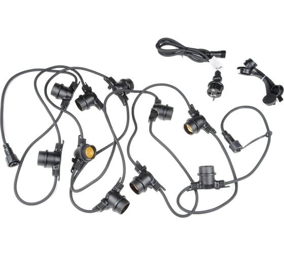 Изображение товара Гирлянда Uniel UDL-K121 10/E27/5M 5C IP65 BLACK BELT-LIGHT BOX UL-00012328