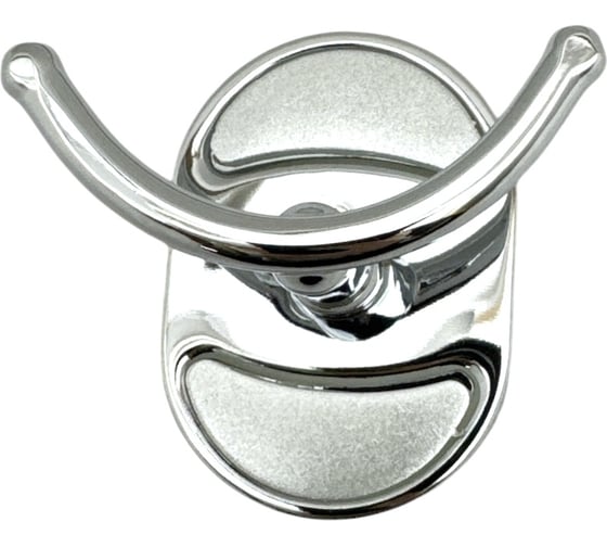 Изображение товара Крючок для ванной комнаты Rainsberg хром, двойной, металл RG1101-2