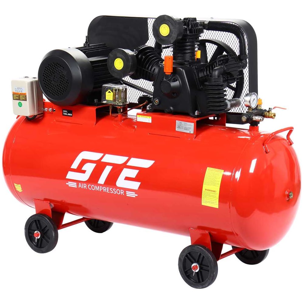 Изображение товара Компрессор поршневой с ременным приводом GTE 380В 700 л/мин 300л ресивер