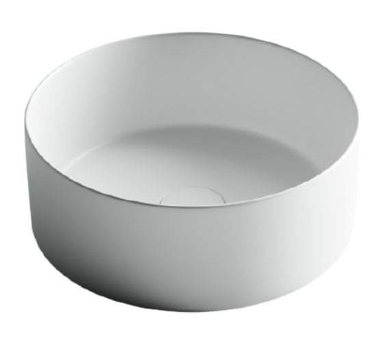 Изображение товара Умывальник чаша Ceramicanova Element накладная, круглая, цвет белый матовый 358х358х137мм CN6032MW