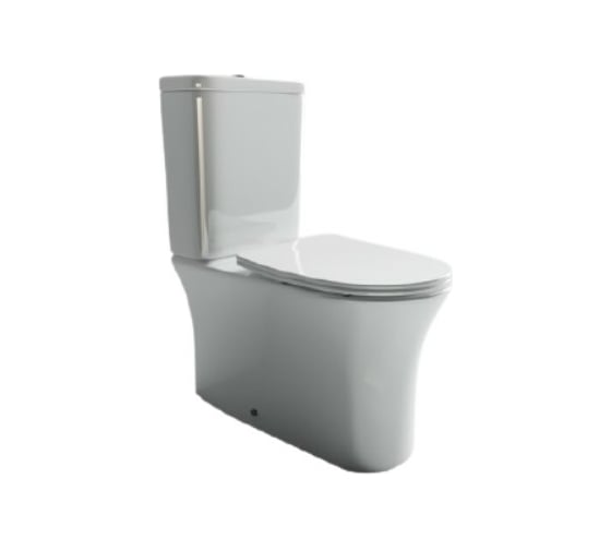 Изображение товара Напольная пристенная безободковая чаша унитаза Ceramicanova STAR Rimless CN1904-B