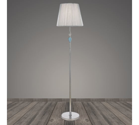 Изображение товара Торшер РОСТОК 15525/1 CR хром/белый абажур 1x60W E27 h1520, STR23 988369404