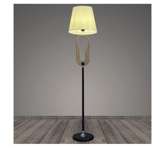 Изображение товара Торшер РОСТОК T2063 BK черный/белый абажур 1x40W E27 h1650, BTH22 988027016