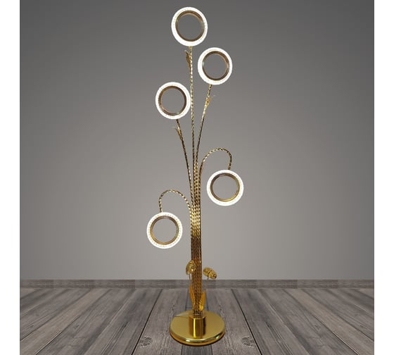 Изображение товара Торшер РОСТОК G2133/5 GD золото LED 5*8W h1540, BTH23 988367998