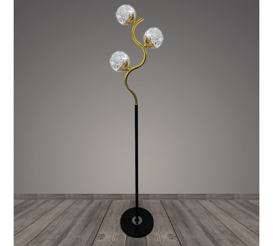 Изображение товара Торшер РОСТОК T2115/3 GD+BK золото/черный LED 3*8W h1650, BTH23 988368639