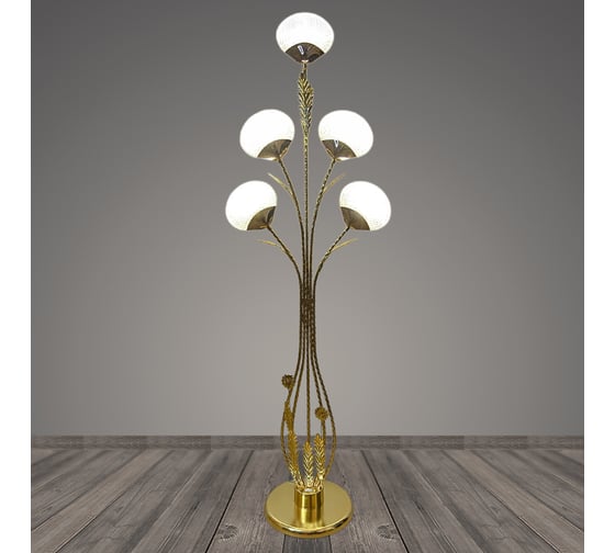 Изображение товара Торшер РОСТОК T2118/5 GD золото LED 5*8W h1500, BTH23 988368529