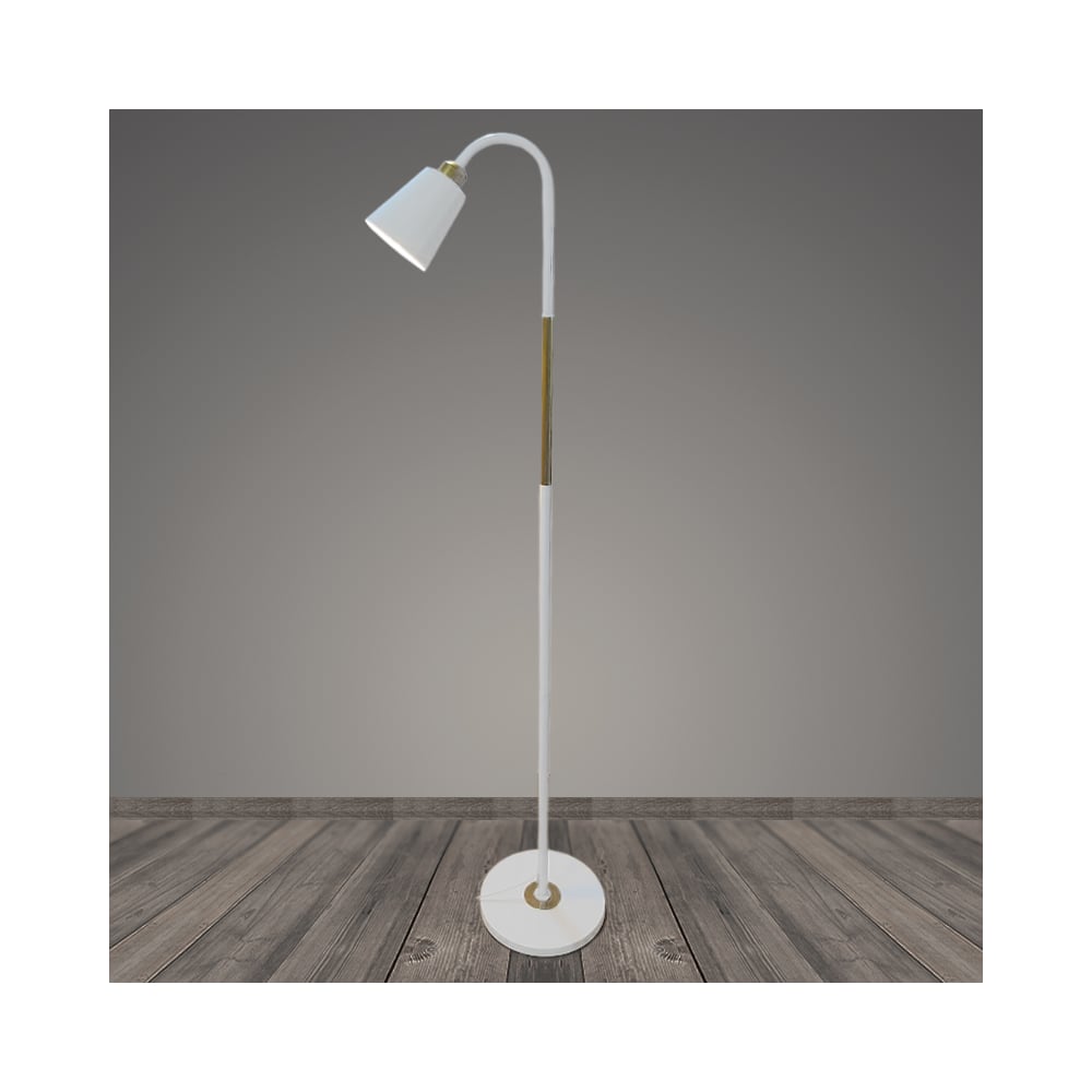 Изображение товара Торшер РОСТОК T2193 WT+GD белый/золото 1x40W E27 h1600