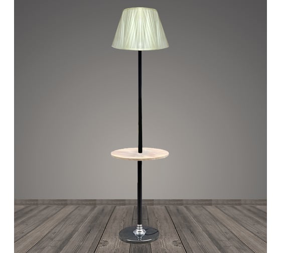 Изображение товара Торшер РОСТОК со столиком 2046 черный/желтый абажур 1x40W E27 h1580, BTH22 988020347