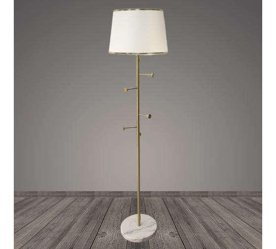Изображение товара Торшер РОСТОК ZT6604 золото/белый абажур 1x40W E27 h1550, DIY23 988368108
