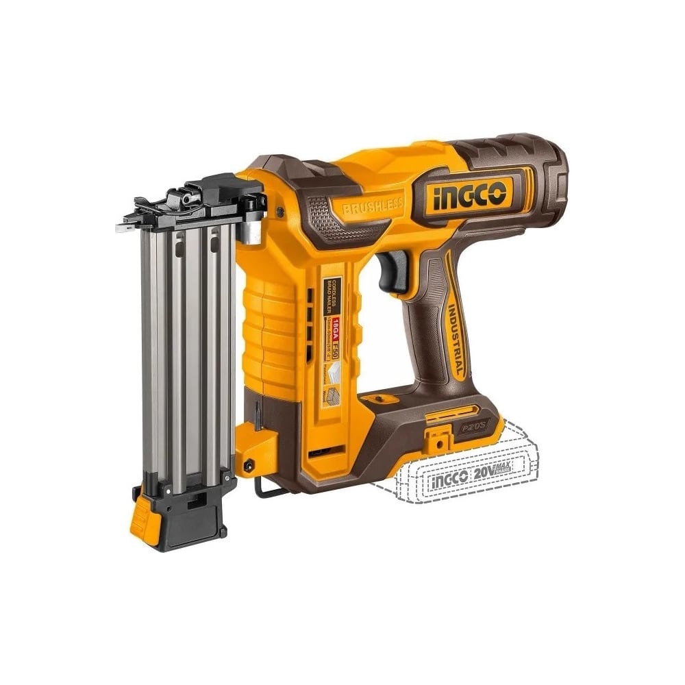 Изображение товара Аккумуляторный нейлер INGCO F15-F50 20В INDUSTRIAL профессиональный