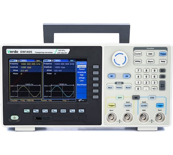 Изображение товара Генератор сигналов VERDO GW1405 00 МГц, 500 Мвыб/с GW140500