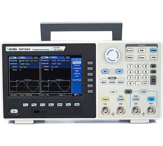 Изображение товара Генератор сигналов VERDO GW1404 80 МГц, 500 Мвыб/с GW140400