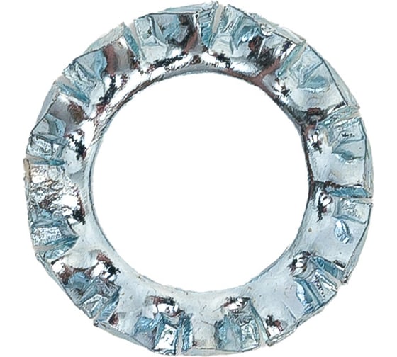 Изображение товара Стопорная шайба ЦКИ DIN 6798, тип A, М6 зубчатая, Ц 1000 шт 61253