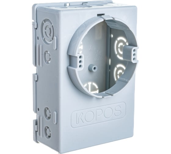 Изображение товара KOPOS Коробка установочная распределительная для твердых и полых стен с/м KUH 1 KA 130х90х45 мм KUH 1_KA