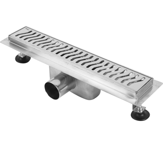 Изображение товара Трап лотковый VIDAGE VD400, 400x70 мм, горизонтальный выпуск d 50 мм, нерж сталь, гидрозатвор 0920001