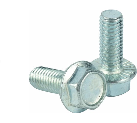 Изображение товара Болт DIN 6921 Партнер М8x20 ZN с буртом и стопорными зубьями 8.8, 2шт ФАС C 00068260 2