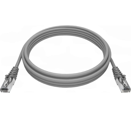 Изображение товара Патч-корд NTSS 2хRJ45/8P8C, T568B FTP, 5e категория, литой, 5 метров, LSZH, серый NTSS-PC-FTP-RJ45-5e-5.0-LSZH-GY