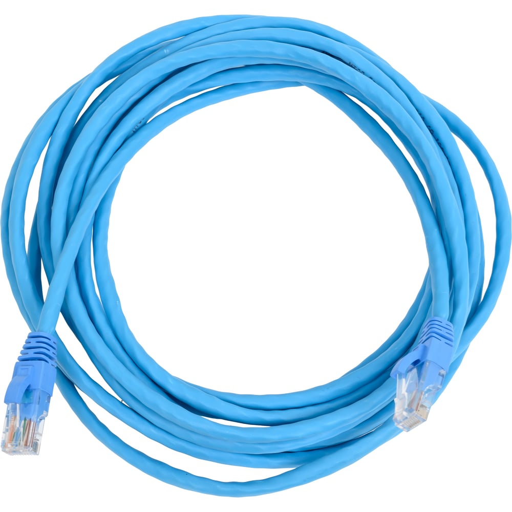 Изображение товара Патч-корд NTSS 2хRJ45 5 метров категория 5e синий LSZH