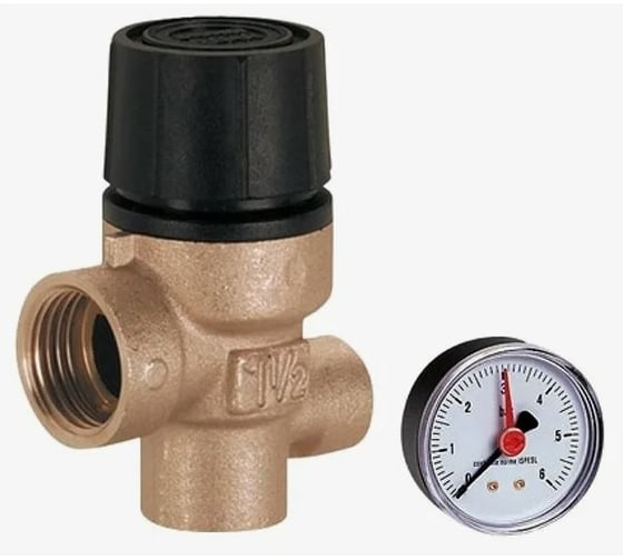 Изображение товара Предохранительный клапан FIV с манометром 1/2-6bar г/г 9476S004