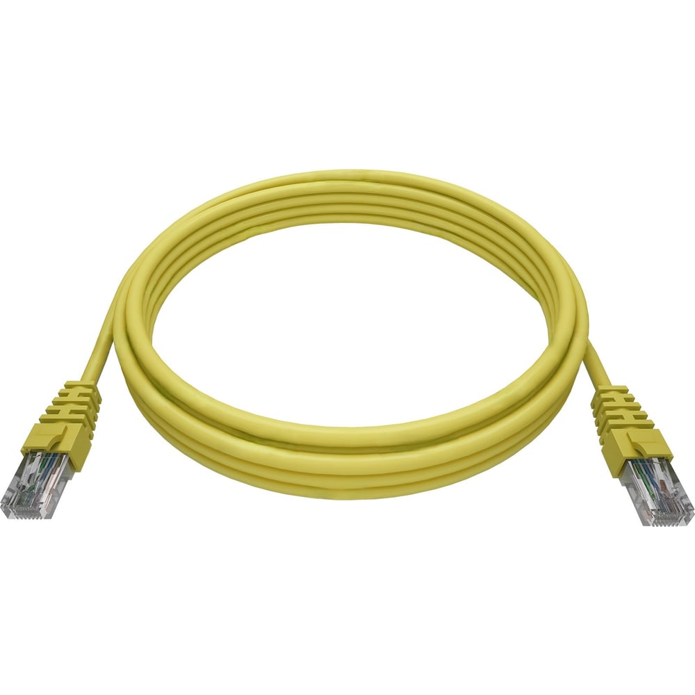 Изображение товара Патч-корд NTSS PREMIUM 2xRJ45 5e CAT5e 2 метра желтый LSZH