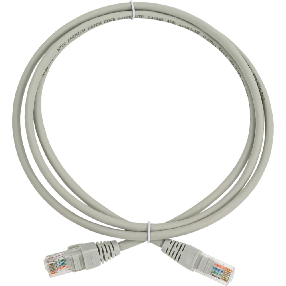 Изображение товара Патч-корд NTSS PREMIUM 2xRJ45/8P8C, T568B UTP Cat.5e LSZH 1,5 метра серый NTSS-PC-PM-UTP-RJ45-5e-1.5-LSZH-GY Изображение товара Патч-корд NTSS PREMIUM 2xRJ45/8P8C, T568B UTP Cat.5e LSZH 1,5 метра серый NTSS-PC-PM-UTP-RJ45-5e-1.5-LSZH-GY
