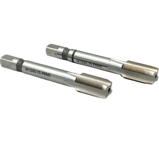 Изображение товара Машинно-ручной метчик TORNERI М12х0.75 комплект из 2-х штук Р6М5 038164