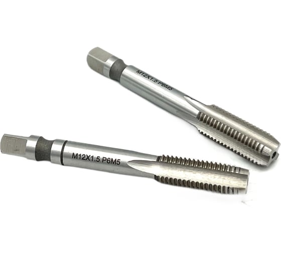 Изображение товара Машинно-ручной метчик TORNERI М12х1.5 комплект из 2-х штук Р6М5 019800