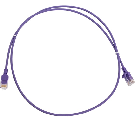 Изображение товара Патч-корд NTSS PREMIUM 2xRJ45/8P8C, T568B UTP 28 AWG CAT6 LSZH 1 метр, лиловый NTSS-PC-PM-UTP28-RJ45-6-1.0-LSZH-LL