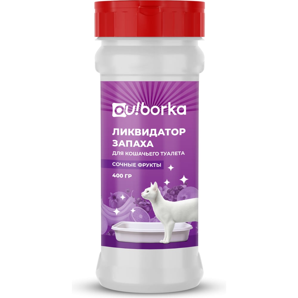 Изображение товара Ликвидатор запаха кошачьего туалета Ou!B░░░a Сочные фрукты 400 г
