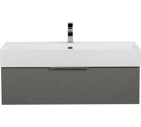 Изображение товара Тумба подвесная под раковину Cezares с выдвижным ящиком PREMIUM Plisse Grigio nuvola, 90x44x25 см 55424