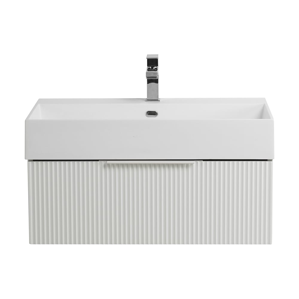 Изображение товара Подвесная тумба под раковину Cezares PREMIUM Plisse Bianco opaco 70x44x25 см