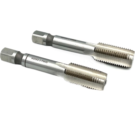 Изображение товара Машинно-ручной метчик TORNERI М20х2 комплект из 2-х штук Р6М5 034505