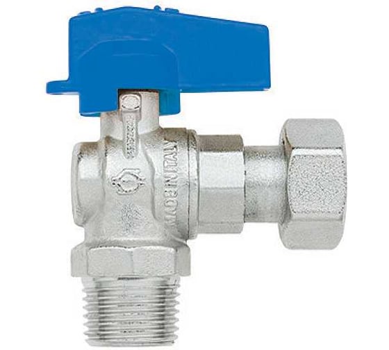 Изображение товара Кран шаровой FIV с накидной гайкой угловой наруж. 1/2-1/2 Б-КА (Италия) 8131R076