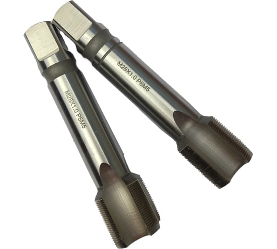 Изображение товара Машинно-ручной метчик TORNERI М28х1 комплект из 2-х штук Р6М5 038172