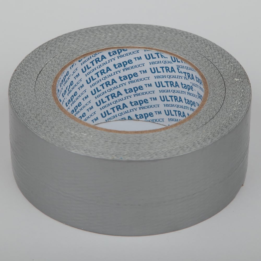 Изображение товара Армированная клейкая лента Ultra tape 48мм*40м серого цвета для ремонта и фиксации
