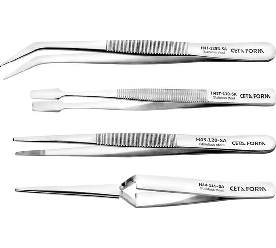 Изображение товара Набор пинцетов Ceta Form 4 предмета, H40-R04