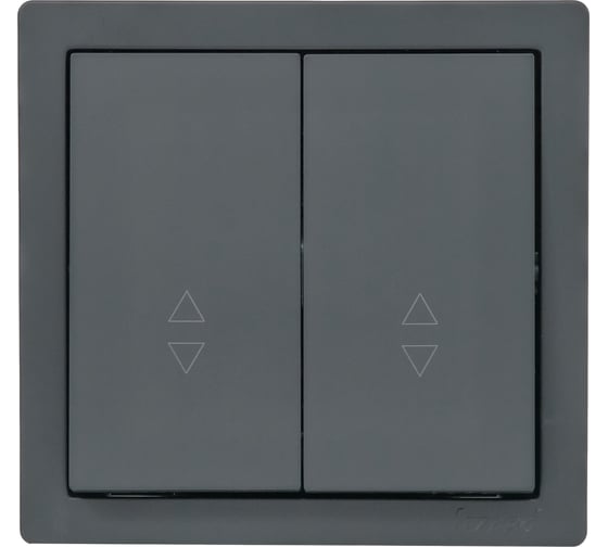 Изображение товара Выключатель Lezard LETO проходной двойной графит 752-3400-106