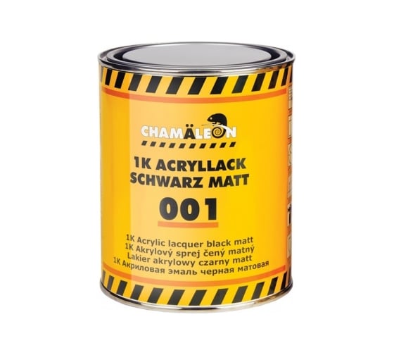 Изображение товара Эмаль CHAMAELEON 1К черная, матовая, 1 л 50010