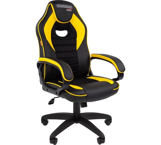Изображение товара Игровое кресло CHAIRMAN game 16 экопремиум черный/желтый 00-07028514