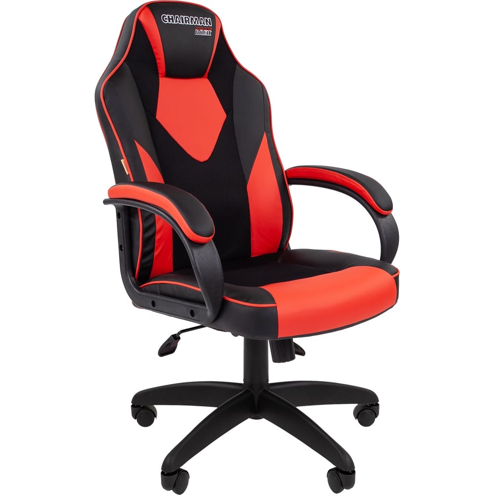 Игровое кресло CHAIRMAN кресло компьютерное tc до 120 кг 135х60х44 см черно красный