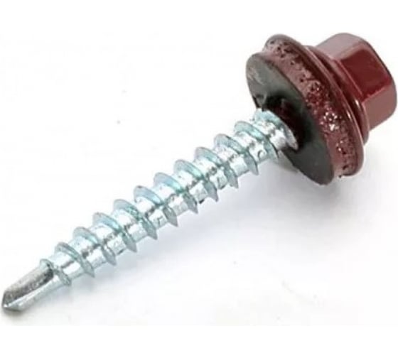 Изображение товара Кровельные саморезы ВИРТУОЗ 4,8х29 мм, RAL 3011, красно-коричневый, 200 шт. 600-24299