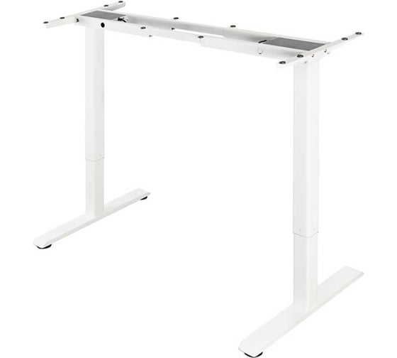 Изображение товара Компьютерный стол с регулируемой высотой UPSTOL ONE рама белая и столешницая ЛДСП Белая 125x75 SHB2420-D450-W-W125