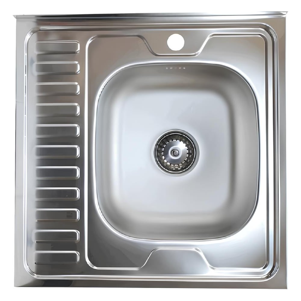 Изображение товара Накладная кухонная мойка Владикс из нержавеющей стали 600x600 мм