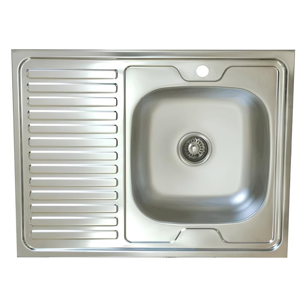 Изображение товара Накладная кухонная мойка Владикс из нержавеющей стали 800x600 мм без сифона