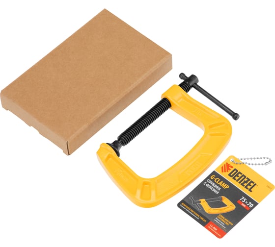 Изображение товара Струбцина G-образная, усиленная Denzel 75 мм 20642