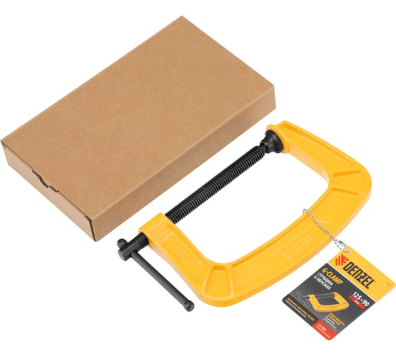 Изображение товара Струбцина G-образная, усиленная Denzel 125 мм 20644