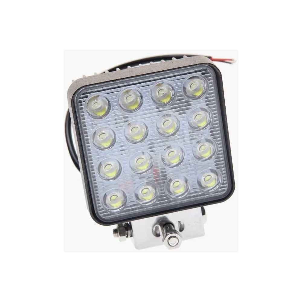 Изображение товара Фара рабочего света MEGAPOWER Flood 48 Вт 16 LED квадратная 117х117 мм 12-24V