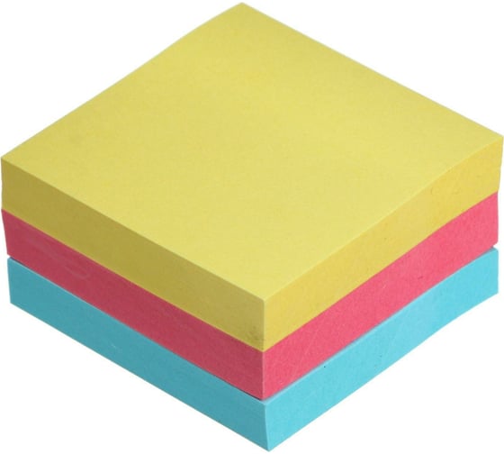 Изображение товара Блок с липким краем Calligrata 51x51 мм 300 листов, 3 цвета пастель 5491820