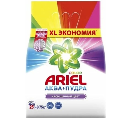 Изображение товара Моющее синтетическое порошкообразное средство ARIEL Color Автомат 3.75 кг 0001220440